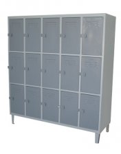 LOCKER CASILLERO 5 CUERPOS 15 PUERTAS